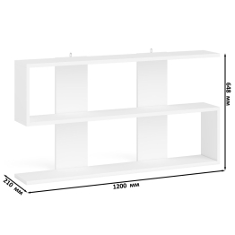 Двухтумбовый стол компьютерный Мори МС-2 с тумбочкой с ящиком и полкой на 1200