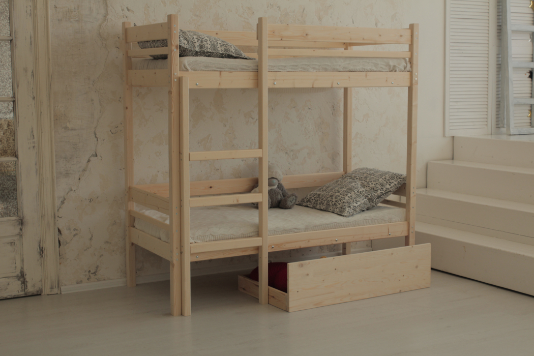 Кровати двухъярусные, Детская двухъярусная кровать Дональд 80х190