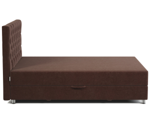 Кровать тахта односпальная с подъемным механизмом и матрасом Шармэль 90, велюр