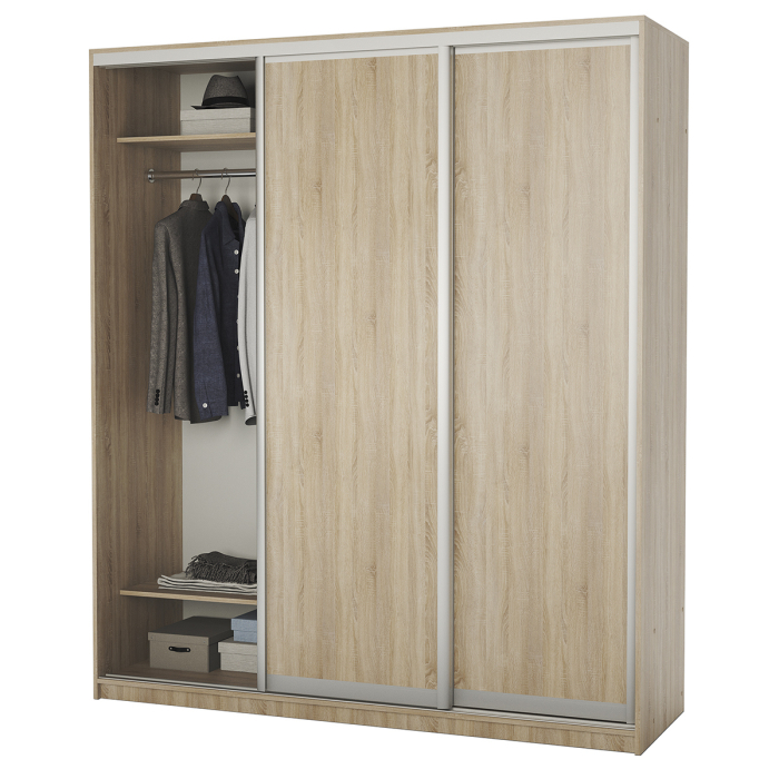 Шкафы-купе, Шкаф-купе 3-х дв. Премиум со штангой 220х60х220