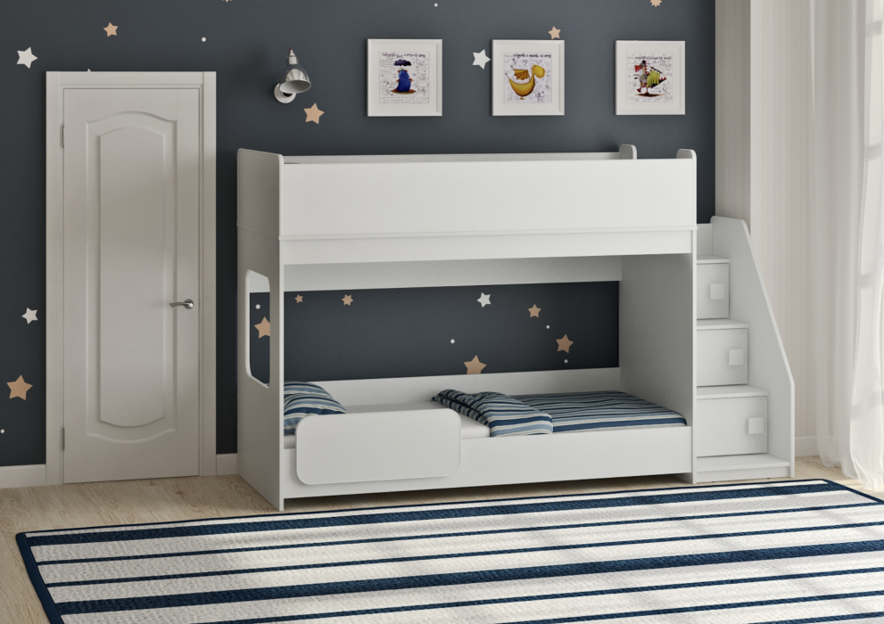 Для подростков, Двухъярусная кровать Легенда 43.4.1 белый