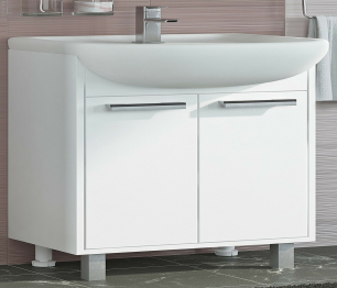 Тумба с раковиной   Francesca Avanti Eco 60 белый (2 дв. ум. Уют 60)