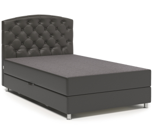 Кровать тахта Премиум 90 с подъемным механизмом, рогожка / экокожа