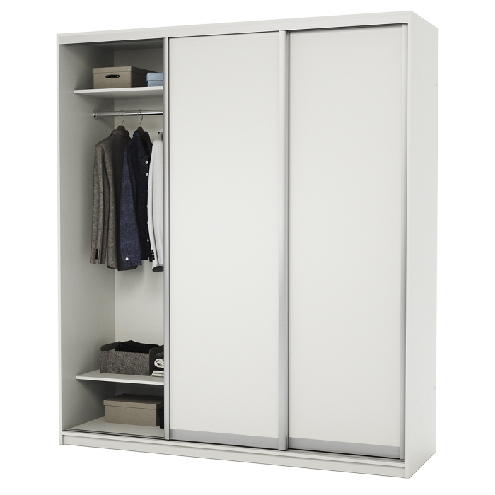 Шкафы-купе, Шкаф-купе 3-х дв. Премиум с полками и со штангами 190х60х220