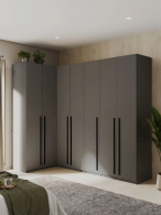 Угловые шкафы, Угловой шкаф для одежды распашной с ящиками София 2200х2500х1300 мм