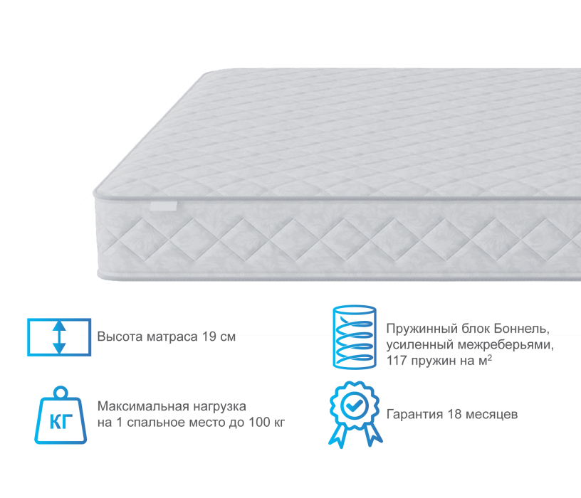 900 x 2000, Матрас Классик-Оптима 900*2000