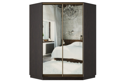 Угловой шкаф-купе Премьер 71 Венге