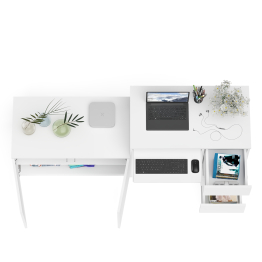 Тумба Мори МА900.1 и стол компьютерный МС-6 ящики справа