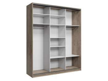 Шкаф купе 3-х дверный АЙСБЕРГ ЛОФТ 200 +зеркало