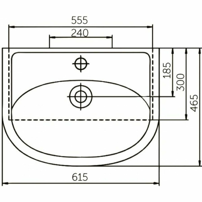 Тумбы с раковиной для ванны, Тумба с раковиной   Francesca Avanti Eco 60 белый (2 дв. ум. Уют 60)