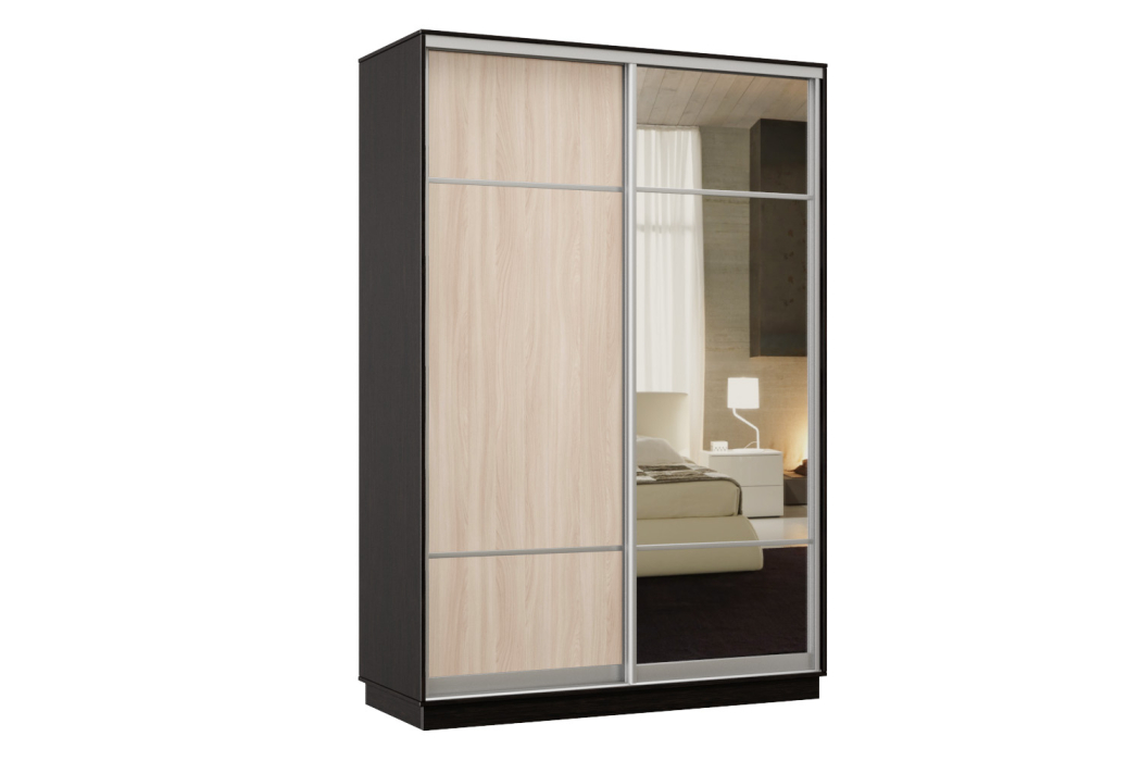 Шкафы-купе, Шкаф-купе Премьер Лайт 01 Мини (08;11) двухдверный