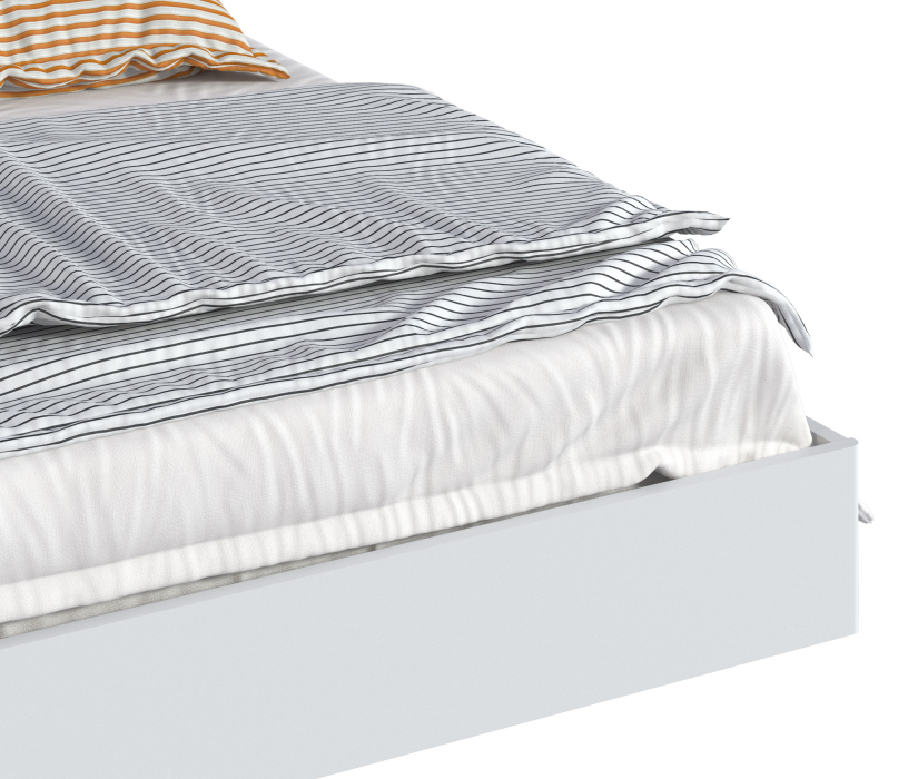 Кровати 160 см, Кровать с подъемным механизмом (1600) Мальта СБ-3269/1 Белый,Дуб Гамильтон