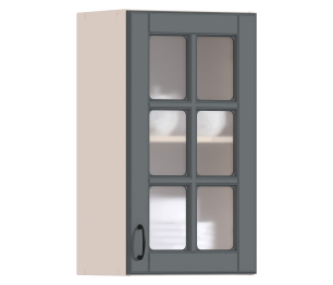 Регина шкаф навесной со стеклом 1 дв 40х72 см