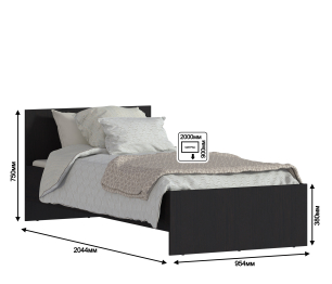 Кровать (900) Терра СБ-2527