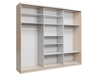 Шкаф-купе Айсберг 270 ВЕНГЕ (шамони темный/комбинированный)