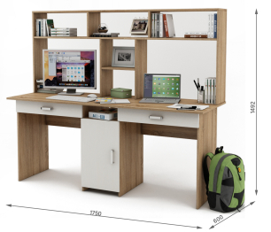 Письменный стол Лайт-10Я с надстройкой