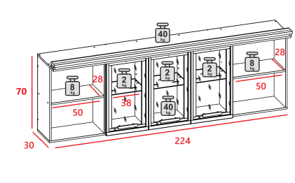Шкаф навесной Nature 81