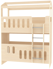 Двухъярусная кровать Сказочный домик ДС-30 80x180