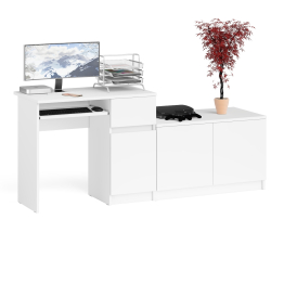 Тумба Мори МА900-1 и стол компьютерный Мори МС-1 правый