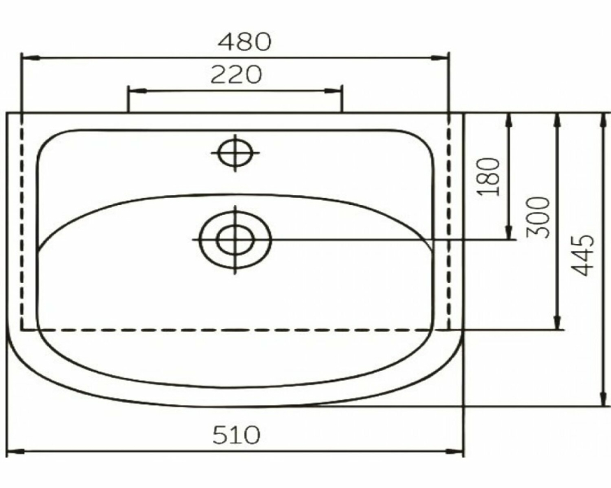 Тумбы с раковиной для ванны, Тумба с раковиной  Francesca Avanti Империя 50 белый (2 двери, ум. Уют 50)