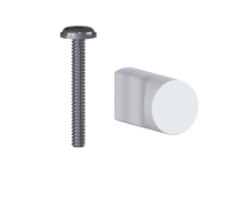 Твин, Ручка-кнопка FB 071.000 Белый матовый №19 Винт М4*20-1 шт. ПЗСУ Валмакс