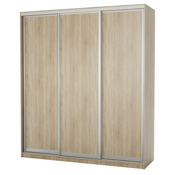 Шкафы-купе, Шкаф-купе 3-х дв. Премиум с полками и со штангами 220х60х220