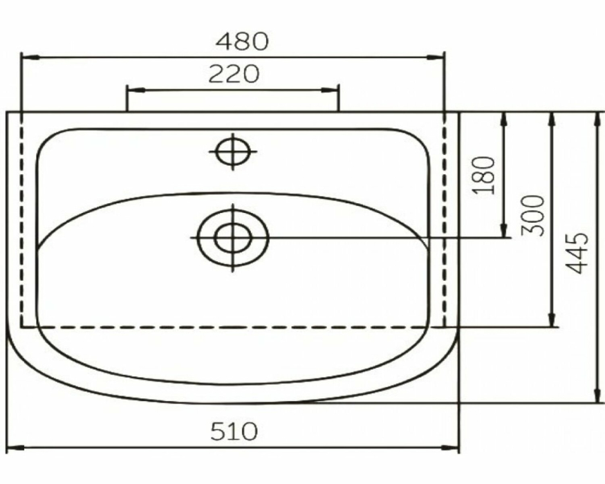 Тумбы с раковиной для ванны, Тумба с раковиной   Francesca Avanti  Eco 50 белый (2 дв. ум. Уют 50)