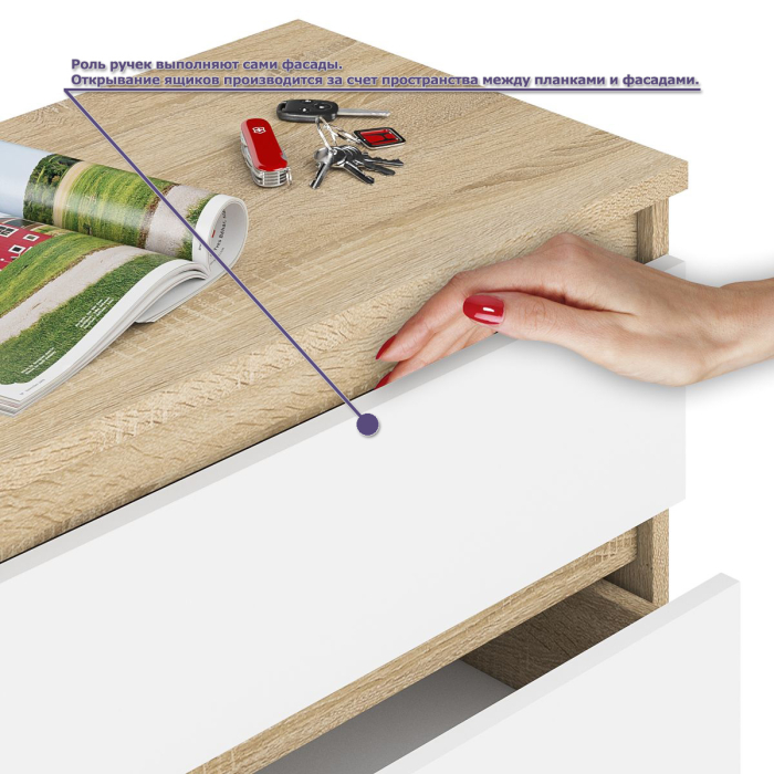 Прямые компьютерные столы, Компьютерный стол МС-1 правый с тумбой Мори