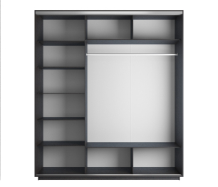 Шкаф-купе Экспресс Медиум (2 зеркала) трио 2200 x 1800 x 600