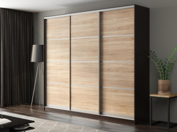 Шкаф-купе Айсберг 270 ВЕНГЕ (сонома/глухой)