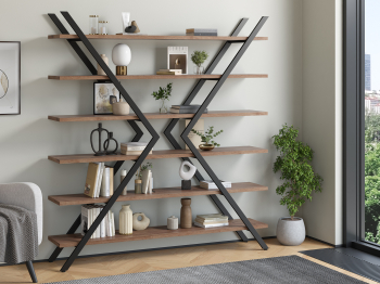 Стеллаж Айсберг Лофт ИКС черный