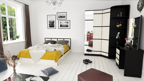 Угловой стеллаж Сакура