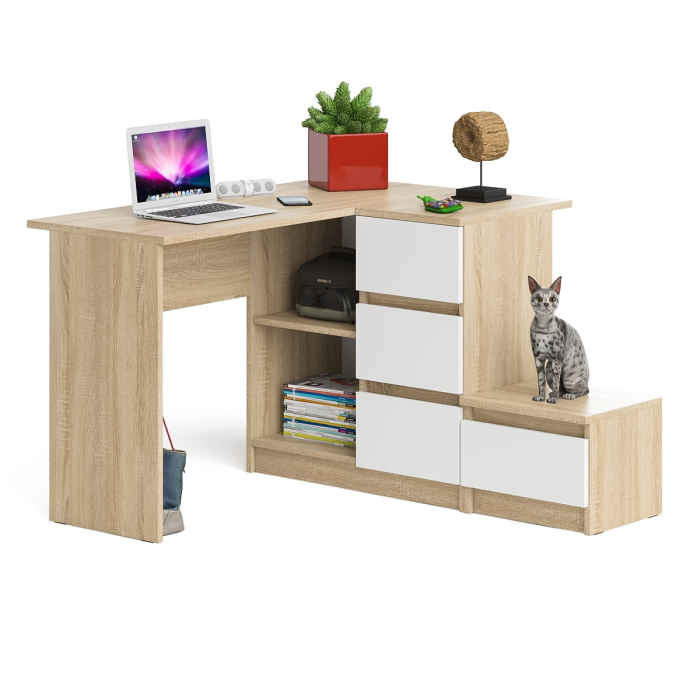 Угловые, Угловой компьютерный стол Мори МС-16 правый с тумбой ТМП400