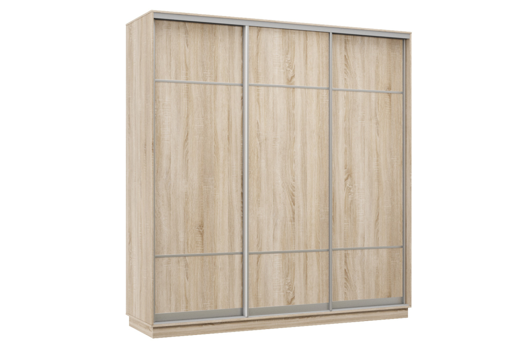 Шкафы-купе, Шкаф-купе Премьер Лайт 57 (08;08;08) трехдверный