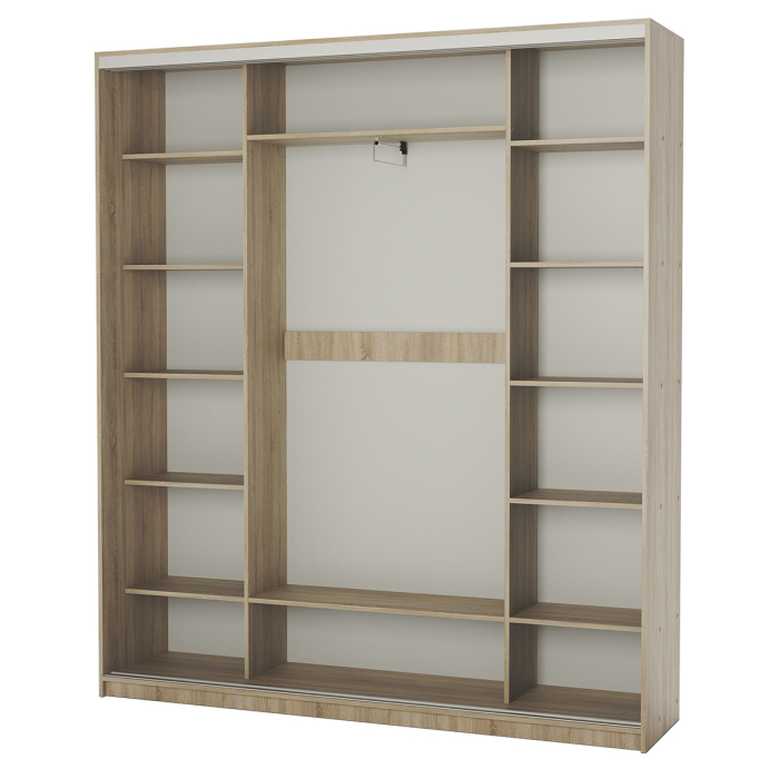 Шкафы-купе, Шкаф-купе 3-х дв. Премиум комбинированный 200х45х220