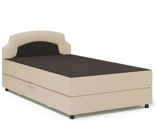 Кровать тахта Шарм 90 с подъемным механизмом, рогожка/экокожа