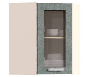 Регина шкаф навесной со стеклом 1 дв 59х72 см