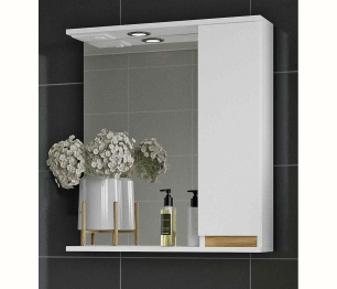 Зеркало-шкаф Francesca Avanti  Венеция Bianco 60 белый правый