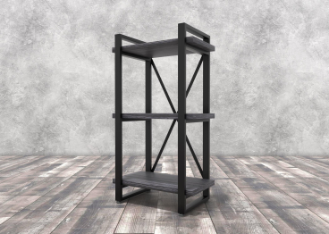 Стеллаж Айсберг Лофт 40х102-2 черный