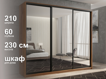 Шкаф-купе 3х дверный Кааппи 1 210х60