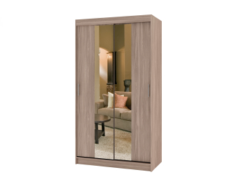 Шкаф купе РИФ-2 ЗЕРКАЛО вариант 4 габарит 800х600х2000