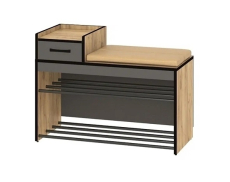 Тумба в прихожую с мягким сиденьем, Тумба для прихожей Ольга Лофт 5