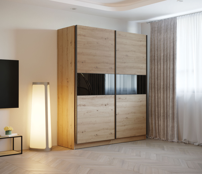 Прямые, Шкаф-купе 2 дв. Марвин-3, 1832