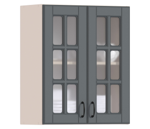 Регина шкаф навесной со стеклом 2 дв 60х72 см