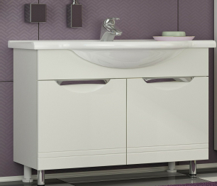 Тумба с раковиной   Francesca Avanti Доминго 70 белый (2дв. ум. Балтика 70)