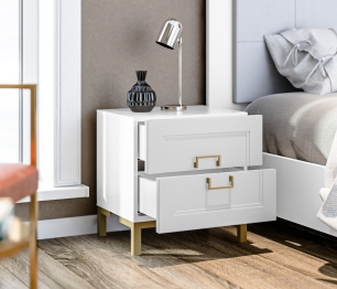 Тумба Ассоль СБ-3436 Белый/МДФ Белый