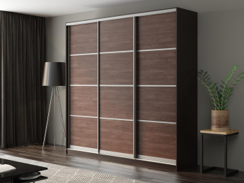 Шкаф-купе Айсберг 240 ВЕНГЕ (шамони темный/глухой)