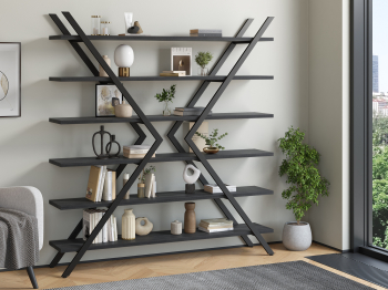 Стеллаж Айсберг Лофт ИКС черный