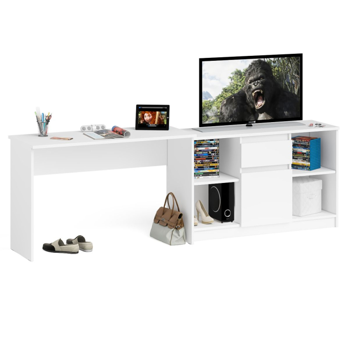 Домашние кабинеты, Стол письменный 1200 и тумба высокая МТВ1204 Мори