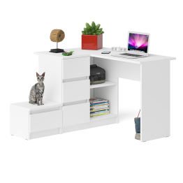 Компьютерный стол угловой Мори МС-16 левый и тумбочка на 400